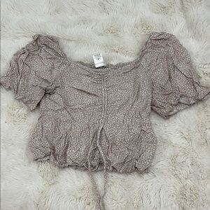 URBAN Romantics Beige Floral Blouse